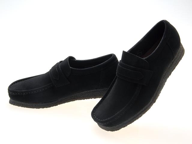 送料無料!!クラークス CLARKS ORIGINALS WALLABEE LOAFER ワラビー ローファー BLACK SUEDE ブラック スエード 黒 #26172503 の通販は