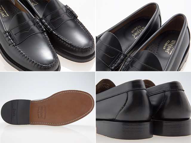 ジーエイチバス G.H.BASS LARSON PENNY LOAFER ウィージャンズ ラーソン ペニーローファー BLACK ブラック 黒 ワイズE #ba11010h-000 