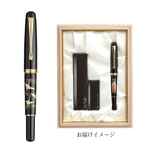 くれ竹の筆ぺん 万年毛筆・夢銀河 蒔絵物語（鶴寿 DAY140-31）の通販は 19,800円