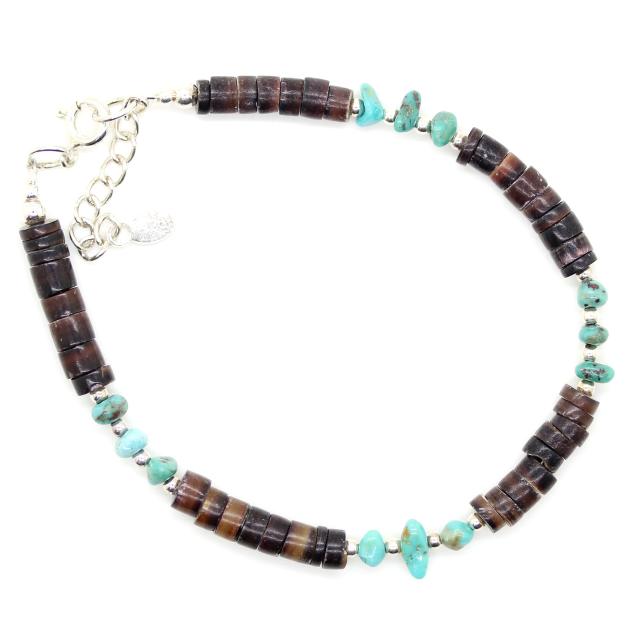 ターコイズとシルバー925のカレンブレスレット タイ北部の山岳民族カレン族の職人による手作りアクセサリーの通販はau Pay マーケット 石輝 プレミアムストーンショップ