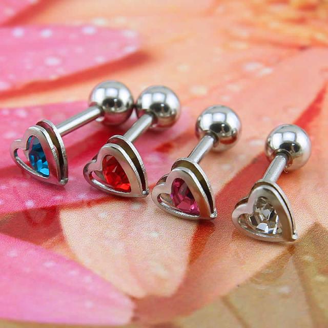 小さいハートのジルコニア 軟骨ピアス 16ゲージ 16g 女性 クリスタル ジルコニア ラインストーン 女子 結婚式 パーティ 軟骨 ヘリックス の通販はau Pay マーケット ボディピアス専門店グリーンピアッシング