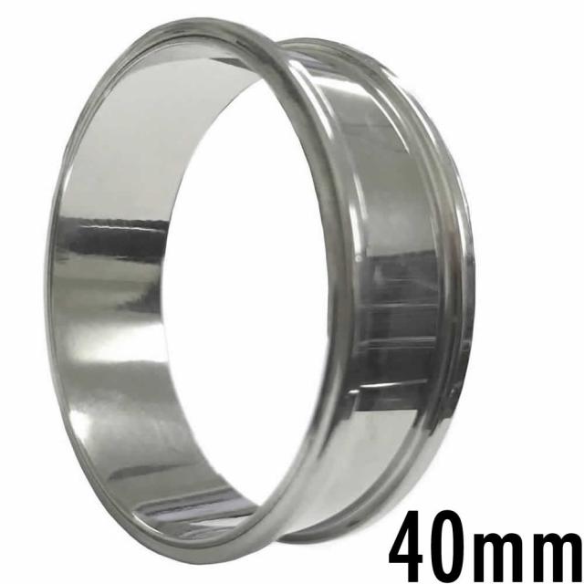 [ 40mm スタンダード 高品質 ギガサイズ] メガ トンネル 40.0mm 40ミリ 軸長：9mm 定番 ボディピアス ステンレス製 大きい ビッグ ラージ でっかい メンズ レディース 低アレルギー ネジ式 耳 ホールトゥピアス 通す ボディーピアス ネジタイプ スクリュー 埋め込み型 土管型
