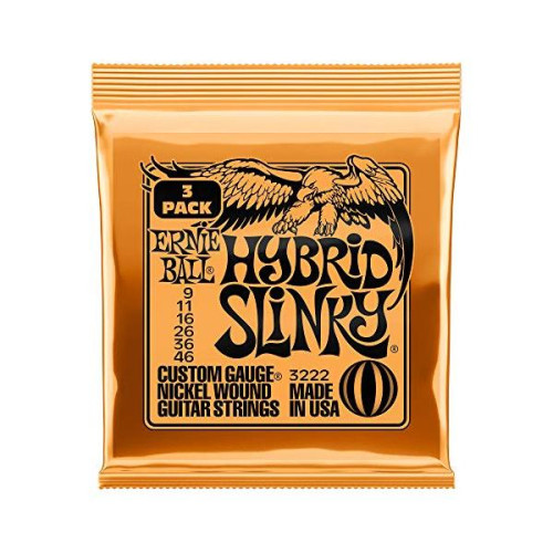 ERNIE BALL 3222 エレキギター弦 (09-46) HYBRID SLINKY 3Set Pack