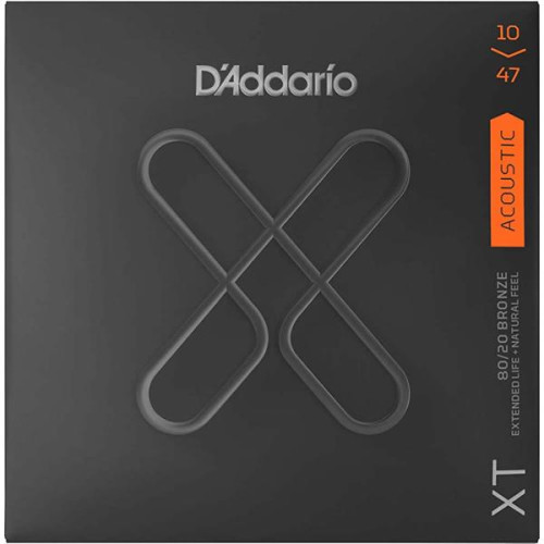 D'Addario ダダリオ アコースティックギター弦 XT コーティング弦 80/20ブロンズ Extra Light .010-.047 XTABR1047