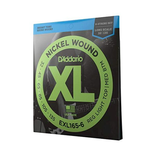 D'Addario ダダリオ ベース弦 ニッケル Long Scale 6弦 .032-.135 EXL165-6 4,660円