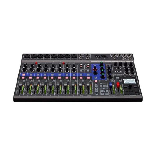 ZOOM ズーム デジタルミキサー 12ch ライブトラック 14イン/4アウトのUSBオーディオインターフェース 【メーカー3年延長保証付】 L-12
