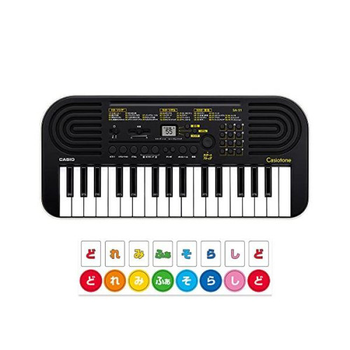 CASIO 電子キーボード Casiotone 32ミニ鍵盤 SA-51 ブラック&ホワイト