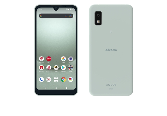 SHARP - SHARP docomo シャープ/スマートフォン/AQUOS wish3/SH-53D/SX3LHMB432601040/Bランク/65【中古】 未使用】SHARP docomo 【SIMフリー】 AQUOS wish3 グリーン 4GB