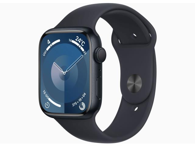 【未使用】Apple Apple Watch Series9 45mm GPS ミッドナイトアルミニウムケース/ミッドナイトスポーツバンド(M/L) MR9A3J/A【戸塚】保証