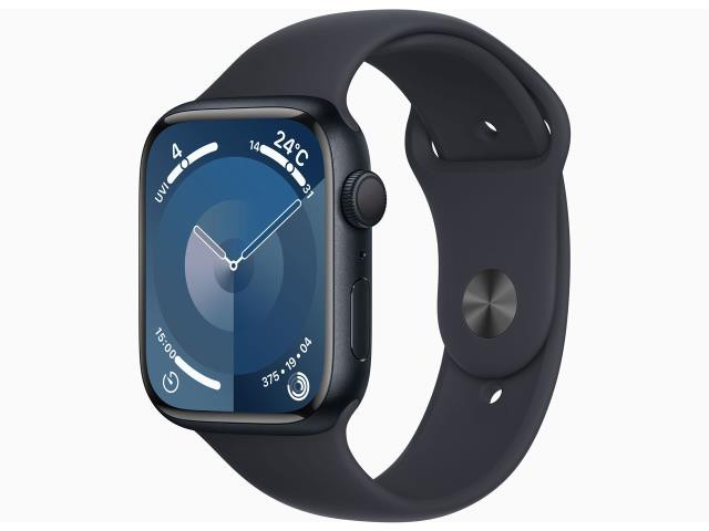 【未使用】Apple Apple Watch Series9 45mm GPS ミッドナイトアルミニウムケース/ミッドナイトスポーツバンド(S/M) MR993J/A【立川フロム