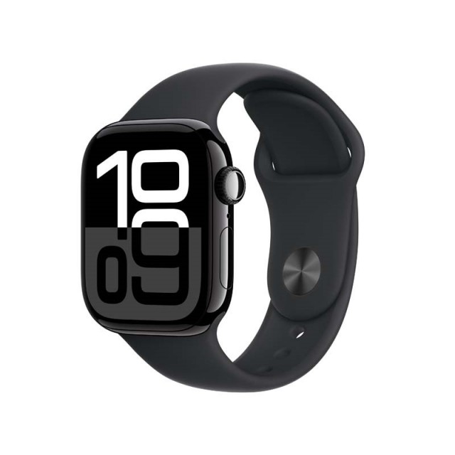【未使用】Apple Apple Watch Series10 42mm GPS ジェットブラックアルミニウムケース/ブラックスポーツバンド (S/M) MWWE3J/A【立川フロム中武】保証期間３ヶ月
