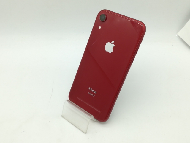 【中古】Apple SoftBank 【SIMロック解除済み】 iPhone XR 64GB (PRODUCT)RED MT062J/A【OSU301】保証期間１ヶ月【ランクC】