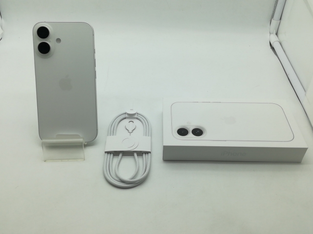 【未使用】Apple 国内版 【SIMフリー】 iPhone 16 128GB ホワイト MYDR3J/A【大阪堂島】保証期間３ヶ月_3