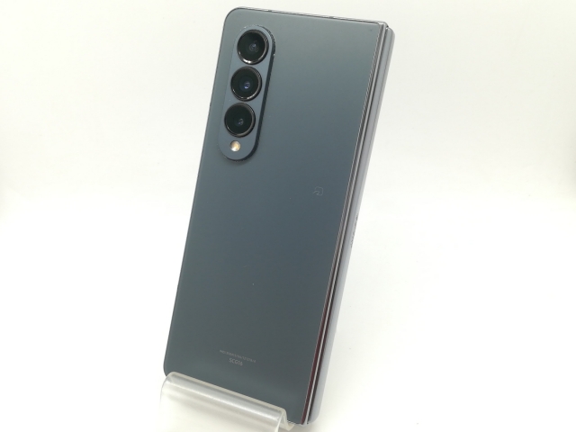 【中古】SAMSUNG au 【SIMフリー】 Galaxy Z Fold4 12GB 256GB SCG16 グレイグリーン【OSU301】保証期間１ヶ月【ランクB】