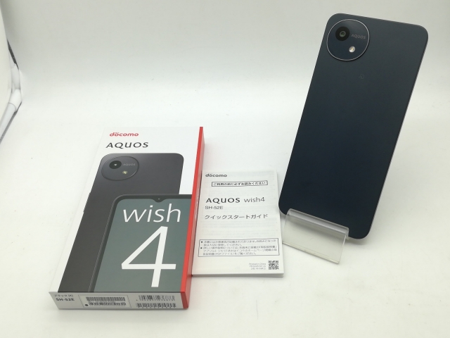 AQUOS wish4 ブラック docomo SHARP SIMフリー 4GB SH-52E 中古SHARP
