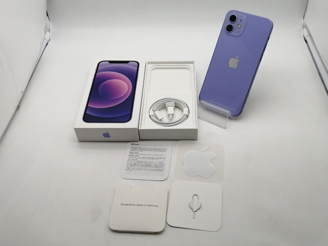中古】Apple au 【SIMロック解除済み】 iPhone 12 64GB パープル 