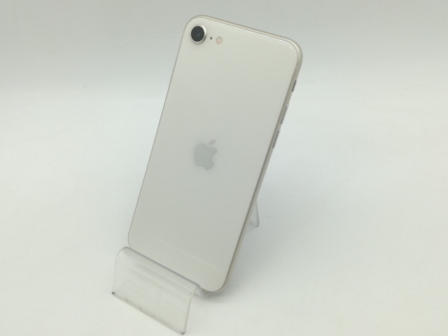 【中古】Apple au 【SIMフリー】 iPhone SE（第3世代） 64GB スターライト MMYD3J/A【OSU301】保証期間１ヶ月【ランクC】