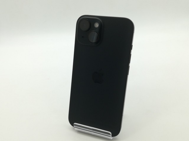 【中古】Apple docomo 【SIMフリー】 iPhone 15 128GB ブラック MTMH3J/A【OSU301】保証期間１ヶ月【ランクA】