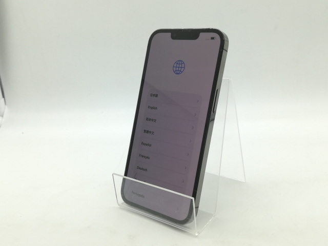 【中古】Apple docomo 【SIMフリー】 iPhone 13 Pro 128GB グラファイト MLUE3J/A【OSU301】保証期間１ヶ月【ランクC】_1