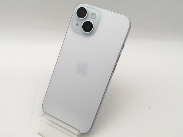 【中古】Apple SoftBank 【SIMフリー】 iPhone 15 128GB ブルー MTML3J/A【OSU301】保証期間１ヶ月【ランクA】