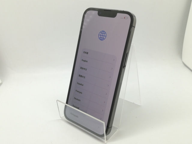 【中古】Apple au 【SIMフリー】 iPhone 13 Pro 256GB グラファイト MLUN3J/A【OSU301】保証期間１ヶ月【ランクB】