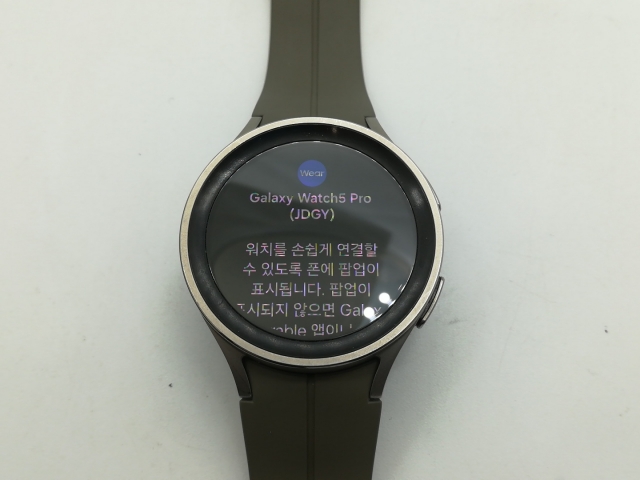 【中古】SAMSUNG 【海外版】Galaxy Watch5 Pro SM-R920NZTAKOO グレーチタニウム【OSU301】保証期間１ヶ月【ランクB】