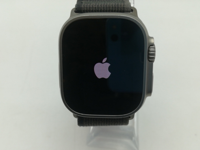 【中古】Apple Apple Watch Ultra 49mm Cellular チタニウムケース/ブラック/グレイトレイルループ S&M MQFW3J/A【OSU301】保証期間１ヶ月【ランクB】