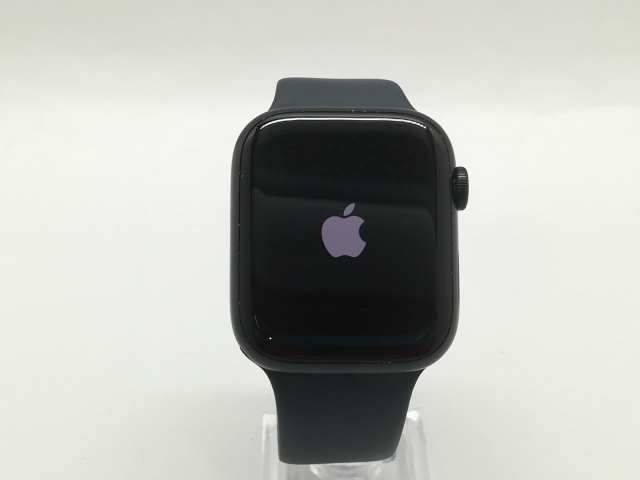 【中古】Apple Apple Watch Series9 45mm GPS ミッドナイトアルミニウムケース/ミッドナイトスポーツバンド(M/L) MR9A3J/A【OSU301】保証期間１ヶ月【ランクB】