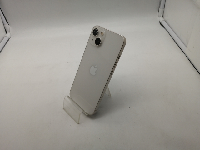 【中古】Apple au 【SIMフリー】 iPhone 13 128GB スターライト MLND3J/A【OSU301】保証期間１ヶ月【ランクC】