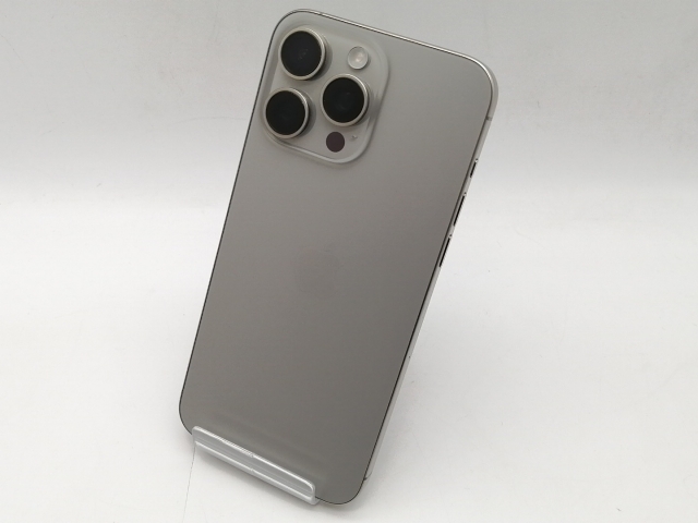 【中古】Apple 国内版 【SIMフリー】 iPhone 15 Pro Max 256GB ナチュラルチタニウム MU6R3J/A【大須2】保証期間１ヶ月【ランクA】