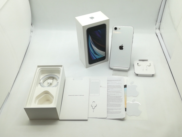 【中古】Apple 海外版 【SIMフリー】 iPhone SE（第2世代） 128GB ホワイト【OSU301】保証期間１ヶ月【ランクC】