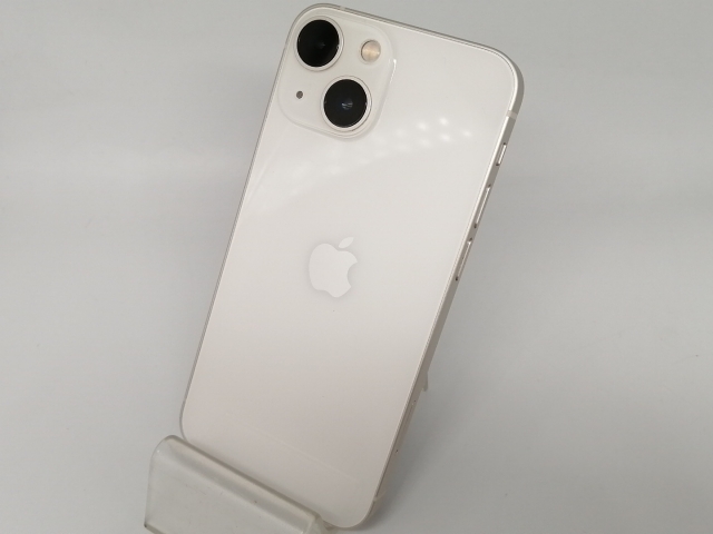 【中古】Apple docomo 【SIMフリー】 iPhone 13 mini 128GB スターライト MLJE3J/A【OSU301】保証期間１ヶ月【ランクC】