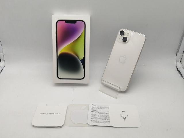 【中古】Apple 国内版 【SIMフリー】 iPhone 14 128GB スターライト MPUQ3J/A【OSU301】保証期間１ヶ月【ランクA】_8