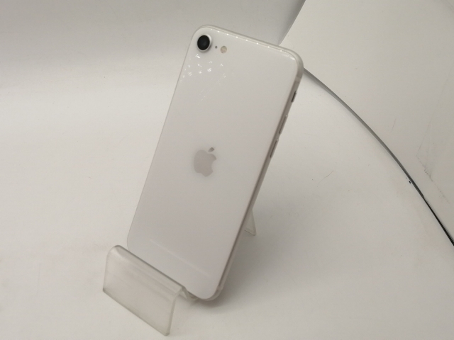 【中古】Apple au 【SIMロック解除済み】 iPhone SE（第2世代） 64GB ホワイト MHGQ3J/A（後期型番）【OSU301】保証期間１ヶ月【ランクB】