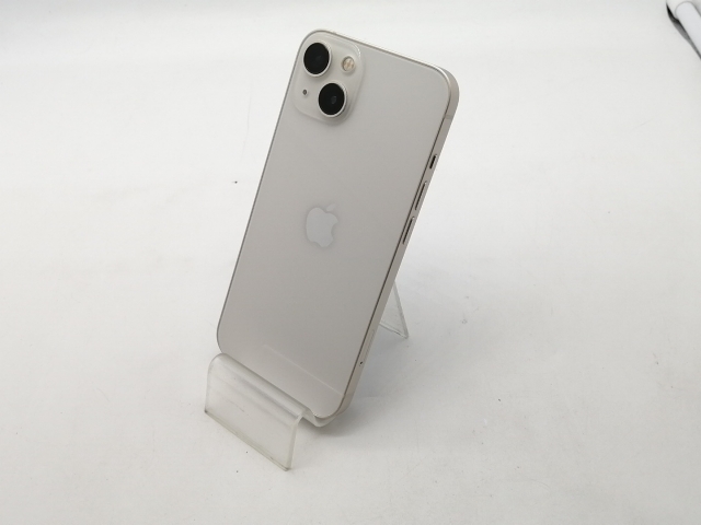 【中古】Apple docomo 【SIMフリー】 iPhone 13 128GB スターライト MLND3J/A【OSU301】保証期間１ヶ月【ランクC】