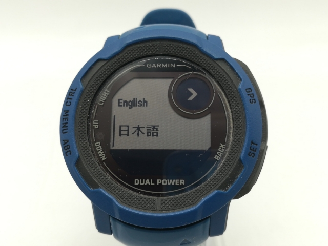 【中古】Garmin Instinct 2 Dual Power 010-02627-46 Tidal Blue【OSU301】保証期間１ヶ月【ランクB】