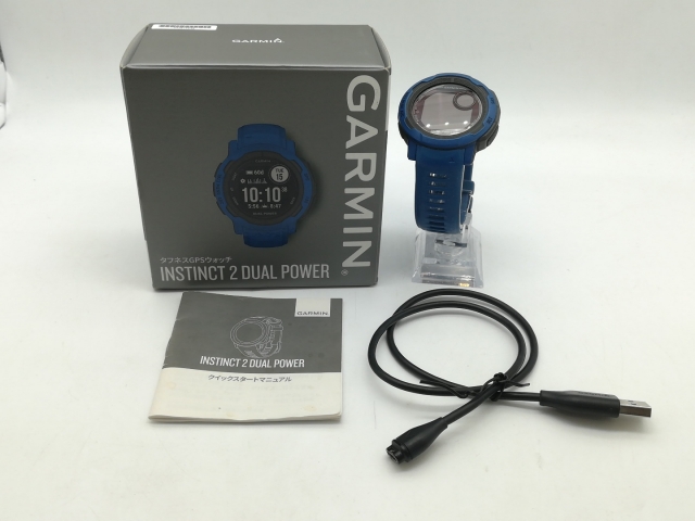 【中古】Garmin Instinct 2 Dual Power 010-02627-46 Tidal Blue【OSU301】保証期間１ヶ月【ランクB】_8
