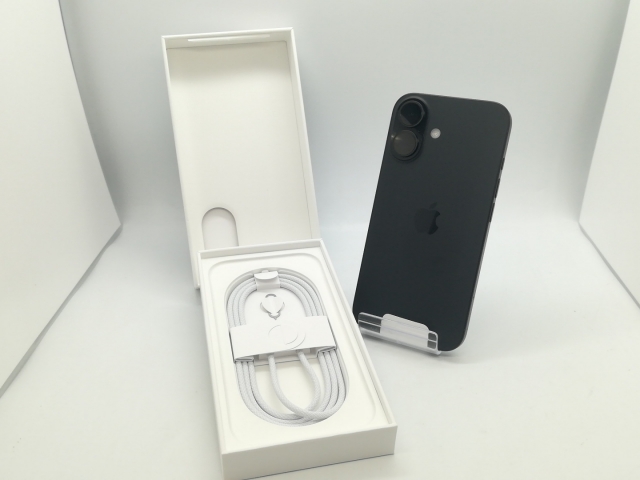 未使用】Apple 国内版 【SIMフリー】 iPhone 16 128GB ブラック MYDQ3J