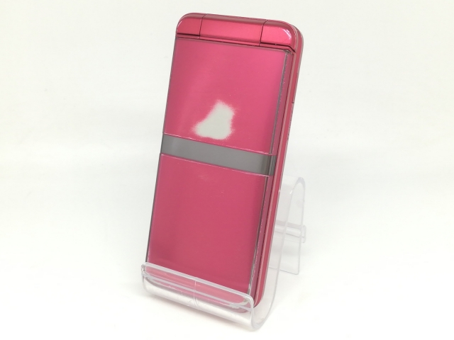 【中古】KYOCERA docomo 【SIMフリー】 DIGNOケータイ レッド KY-42C【OSU301】保証期間１ヶ月【ランクC】