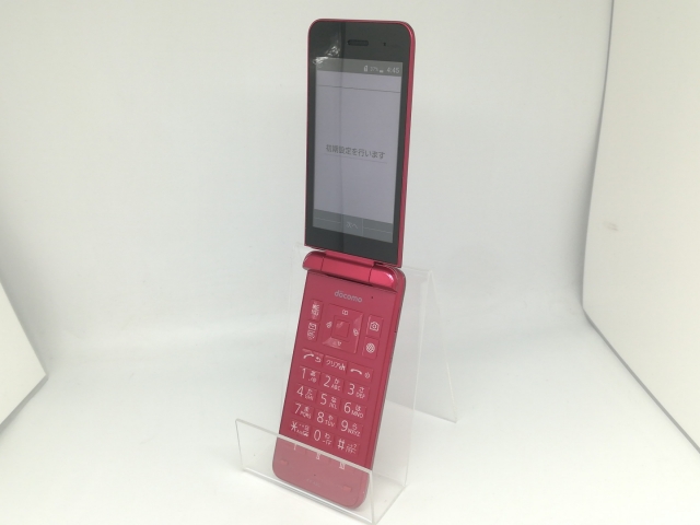 【中古】KYOCERA docomo 【SIMフリー】 DIGNOケータイ レッド KY-42C【OSU301】保証期間１ヶ月【ランクC】_1