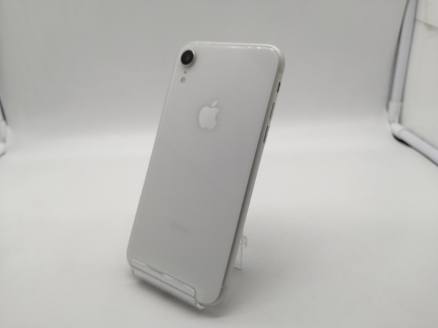 【中古】Apple 国内版 【SIMフリー】 iPhone XR 64GB ホワイト MT032J/A【OSU301】保証期間１ヶ月【ランクC】