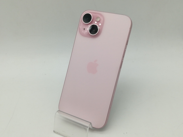 【中古】Apple docomo 【SIMフリー】 iPhone 15 128GB ピンク MTMJ3J/A【OSU301】保証期間１ヶ月【ランクA】