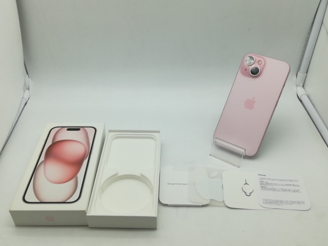【中古】Apple docomo 【SIMフリー】 iPhone 15 128GB ピンク MTMJ3J/A【OSU301】保証期間１ヶ月【ランクA】_7
