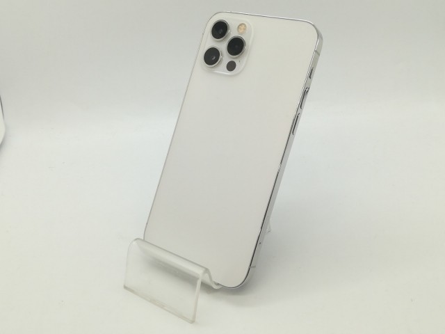 【中古】Apple docomo 【SIMロック解除済み】 iPhone 12 Pro 256GB シルバー MGMA3J/A【OSU301】保証期間１ヶ月【ランクC】