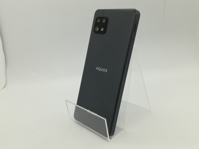 【中古】SHARP 楽天モバイル 【SIMフリー】 AQUOS sense6s ブラック 4GB 64GB SH-RM19s【OSU301】保証期間１ヶ月【ランクC】