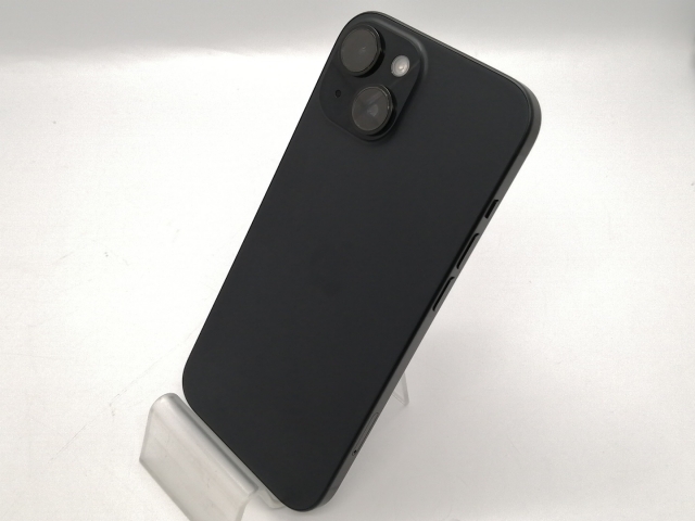 【中古】Apple 国内版 【SIMフリー】 iPhone 15 128GB ブラック MTMH3J/A【大須アメ横】保証期間１ヶ月【ランクB】
