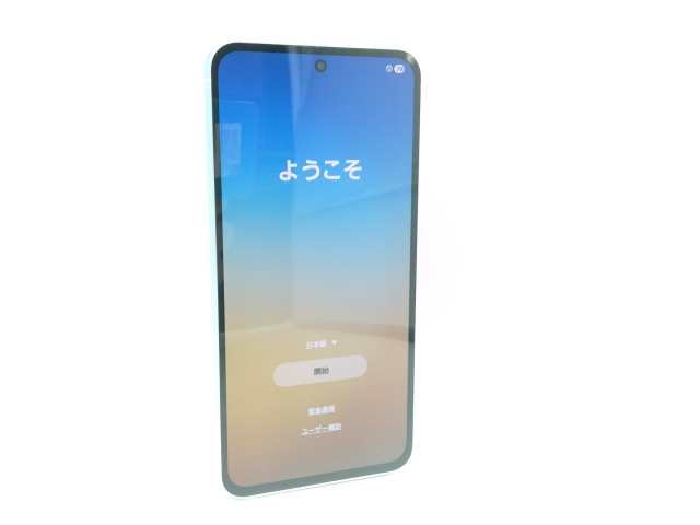 中古】SAMSUNG au 【SIMフリー】 Galaxy A55 5G オーサムアイスブルー 