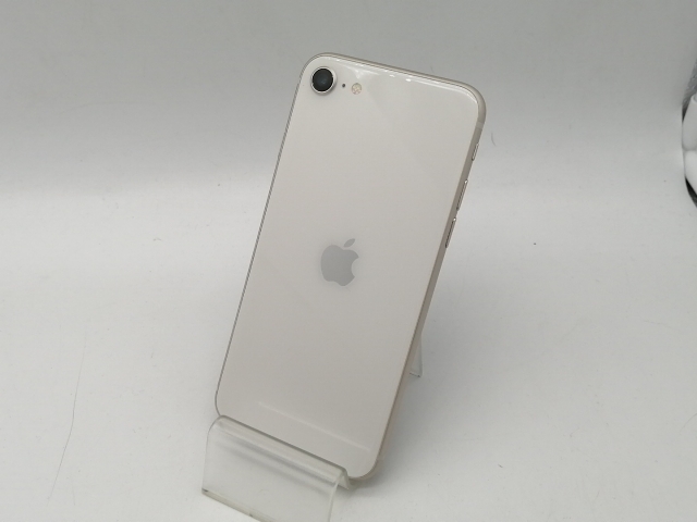 【中古】Apple 国内版 【SIMフリー】 iPhone SE（第3世代） 64GB スターライト MMYD3J/A【OSU301】保証期間１ヶ月【ランクB】