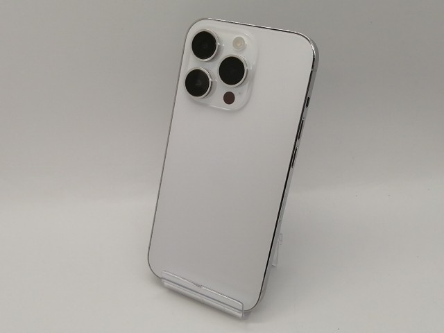 【中古】Apple 国内版 【SIMフリー】 iPhone 14 Pro 128GB シルバー MQ013J/A【OSU301】保証期間１ヶ月【ランクB】