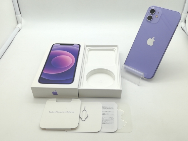 中古】Apple SoftBank 【SIMロック解除済み】 iPhone 12 64GB パープル